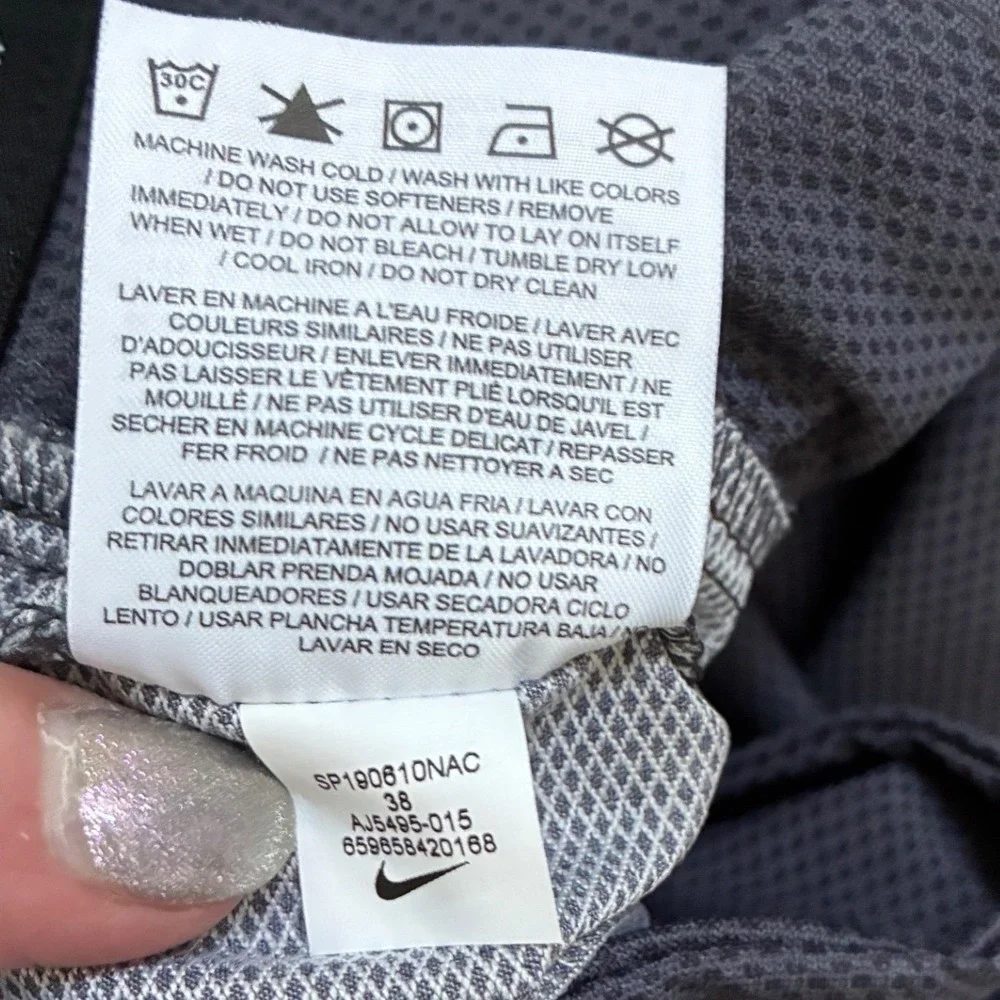 Nike Flex Golf Shorts Mens 38 Dark Grey Textured Performance AJ5495-015
